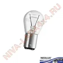 Лампа P21/4W NeoLux 21+4W N566 двухконтактная со смещенным фиксатором
