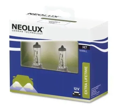 Автомобильная лампа 12V H7 55W (PX26D) увелич.срок службы (2 шт) (N499LL-SCB) NEOLUX