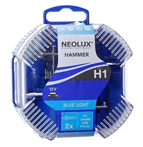 Автомобильная лампа 12V H1 55W (P14.5S) Blue (2 шт) (N448B_DuoBox) NEOLUX