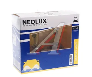 Лампа 12V H4 60/55W P43t 2600K 1650/1000лм бокс (2шт.) Weather Light NEOLUX